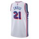 Unisex Philadelphia 76ers Joel Embiid Nike White Swingman Jersey - Association Edition