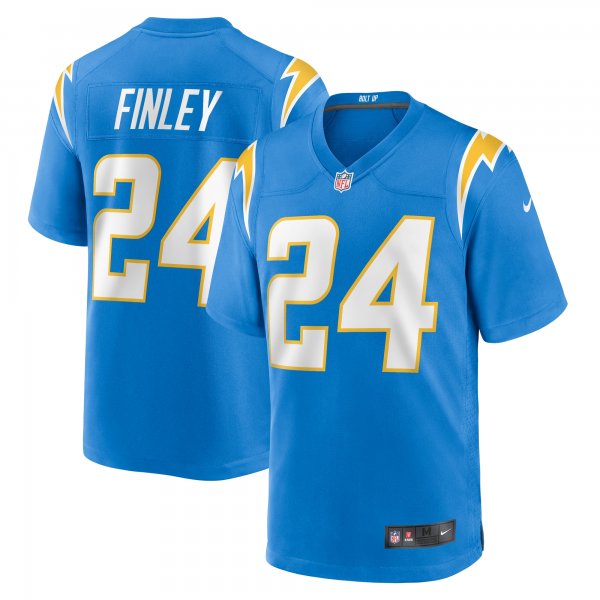 Men's Los Angeles Chargers AJ Finley Nike  Powder Blue Team Game Jersey