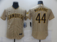 Men San Diego Padres #44 Musgrove brown stripe Elite 2021 Nike MLB Jersey