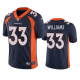 Men's Denver Broncos #33 Javonte Williams Navy Vapor Limited Jersey