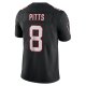 Men's Atlanta Falcons Kyle Pitts Nike Black Alternate Vapor Limited Jersey