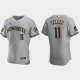 Men's Milwaukee Brewers #11 Rowdy Tellez Road Gray MLB Jersey