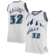 Men's Utah Jazz Karl Malone Mitchell & Ness White 1996/97 Big & Tall Hardwood Classics Swingman Jersey