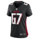 Women's Atlanta Falcons Drew Dalman Nike Black Game Jersey