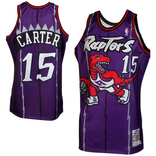 Mitchell & Ness Vince Carter Toronto Raptors 1998/99 Throwback Jersey - Purple