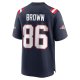 Men's New England Patriots Pharaoh Brown Nike  Navy Team Game Jersey