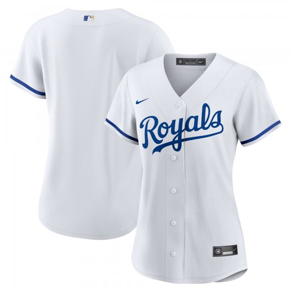 Women's Kansas City Royals Nike White Home Replica Team Logo Jersey