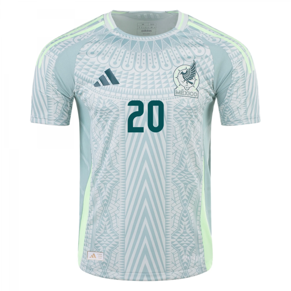 adidas Mens Mexico Henry Martín Away Jersey 24/25 (Linen Green)
