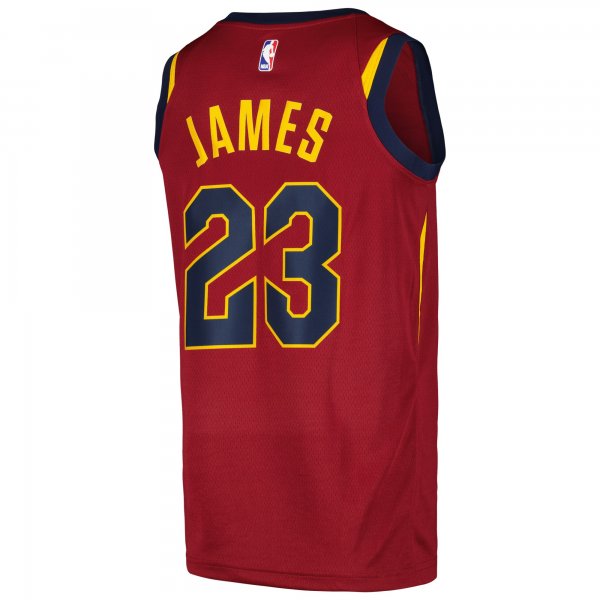 Men's Cleveland Cavaliers LeBron James Nike Wine Swingman Player Jersey - Icon Edition