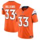 Men's Denver Broncos #33 Javonte Williams Nike Orange Vapor F.U.S.E. Limited Jersey