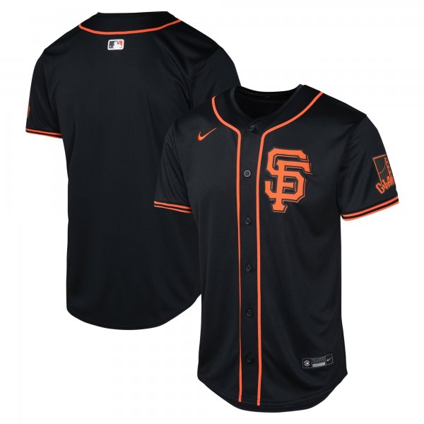 Youth San Francisco Giants Nike Black Alternate Limited Jersey