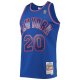 Men's New York Knicks Allan Houston Mitchell & Ness Blue 1996/97 Throwback Dark Swingman Jersey