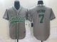 Men's Boston Celtics #7 JAYLEN BROWN Gray Baseball Jersey