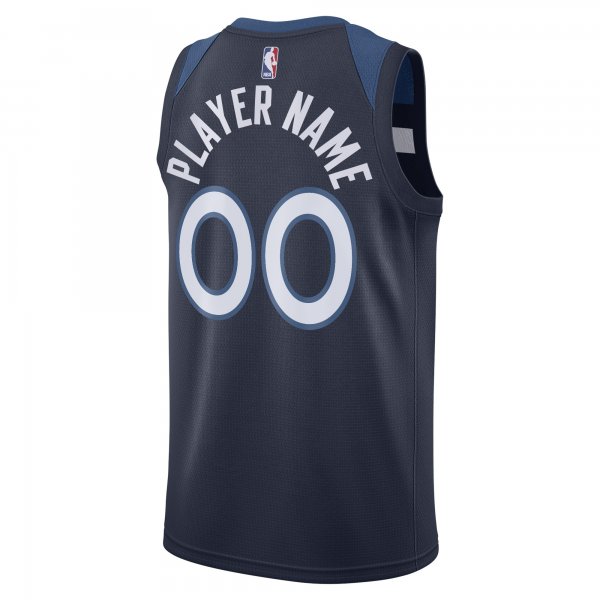 Men's Minnesota Timberwolves Nike Navy Swingman Custom Jersey - Icon Edition