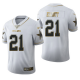 Dallas Cowboys #21 Ezekiel Elliott White Men's Stitched NFL Limited Golden Edition Jersey