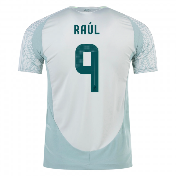 adidas Mens Mexico Raúl Jiménez Away Jersey 24/25 (Linen Green)