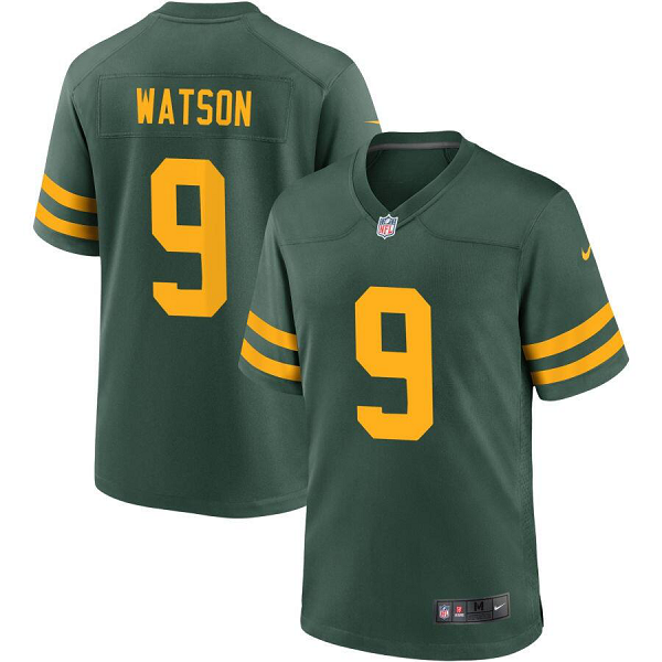 Men's Green Bay Packers Nike Green Alternate #9 Christian Watson Jersey