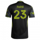 adidas Mohamed Farsi Columbus Crew Away Jersey w/ MLS Patches 25/26 (Black/Yellow)