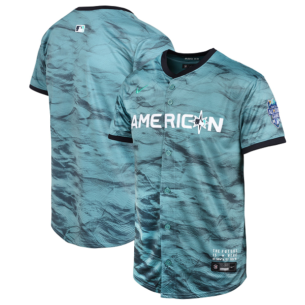 Youth American League Nike Teal 2023 MLB All-Star Game Cool Base Jersey