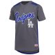 Youth Los Angeles Dodgers Stitches Charcoal Team V-Neck Jersey