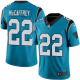 Nike Carolina Panthers #22 Christian McCaffrey Blue Youth Stitched NFL Limited Rush Jersey