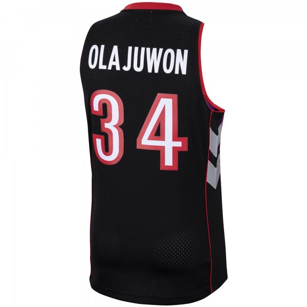 Men's Toronto Raptors Hakeem Olajuwon Mitchell & Ness Purple 2001/02 Hardwood Classics Swingman Jersey