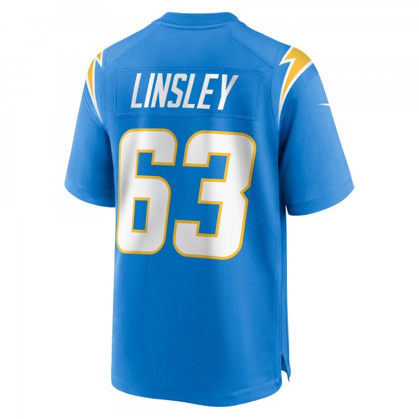 Men's Los Angeles Chargers Corey Linsley Nike Powder Blue Game Player Jersey