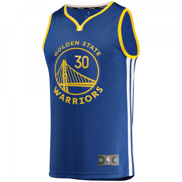 Men's Golden State Warriors Stephen Curry Fanatics Blue Fast Break Replica Jersey - Icon Edition