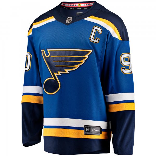 Men's St. Louis Blues Ryan O'Reilly Fanatics Blue Home Captain Premier Breakaway Player Jersey