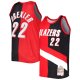 Men's Portland Trail Blazers Clyde Drexler Mitchell & Ness Red/Black Hardwood Classics 1991/92 Split Swingman Jersey