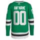 Men's Dallas Stars  adidas Green Home  Primegreen Custom Jersey