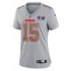 Women's Kansas City Chiefs Patrick Mahomes Nike Gray Super Bowl LVIII Atmosphere Fashion Game Jersey