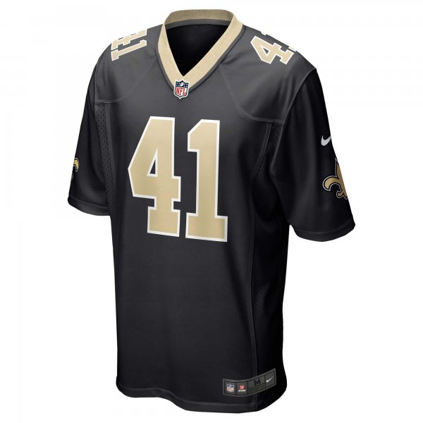 Men's New Orleans Saints Alvin Kamara Nike Black Game Jersey