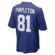 Men's New York Giants Kalil Pimpleton Nike Royal Game Player Jersey