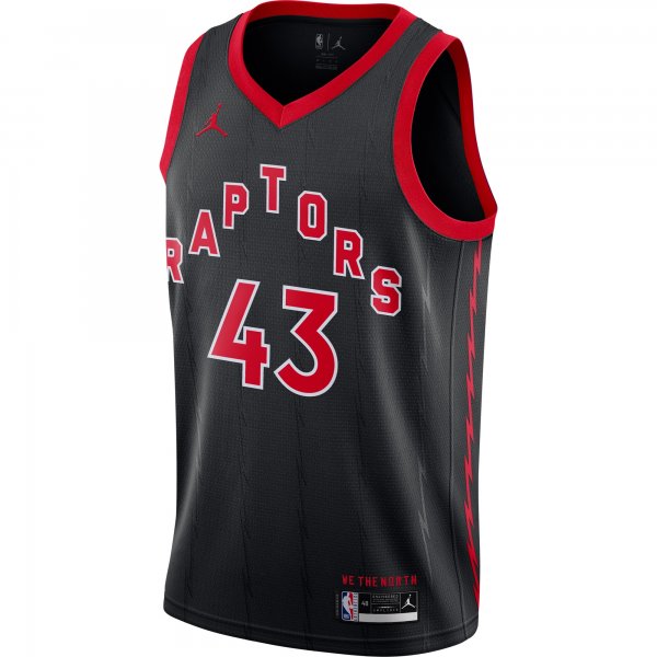 Men's Toronto Raptors Pascal Siakam Jordan Brand Black 2020/21 Swingman Jersey - Statement Edition