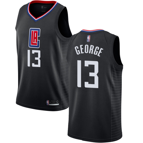 Los Angeles Clippers #13 Paul George Black NBA Swingman Statement Edition Jersey