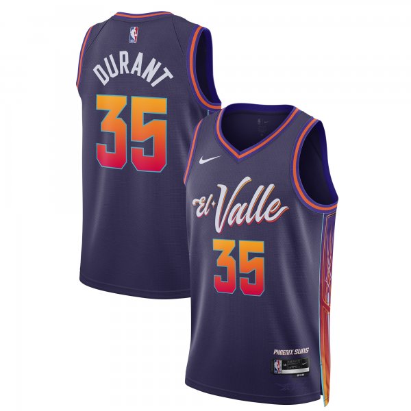 Men's Unisex Phoenix Suns #35 Kevin Durant Nike Purple 2023/24 Swingman City Edition Jersey