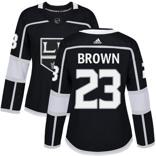 Women's Adidas Los Angeles Kings #23 Dustin Brown Black HomeStitched NHL Jersey