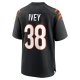 Men's Cincinnati Bengals DJ Ivey Nike  Black Team Game Jersey