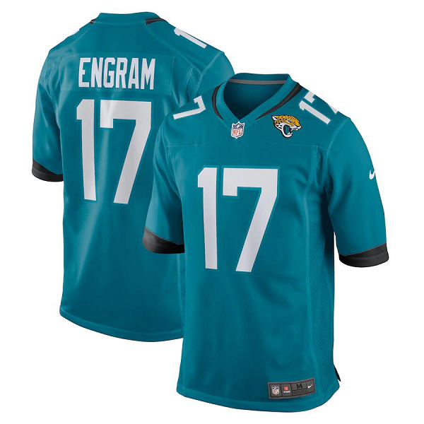 Men's Nike Evan Engram Teal Jacksonville Jaguars #17 Game NFL Jersey