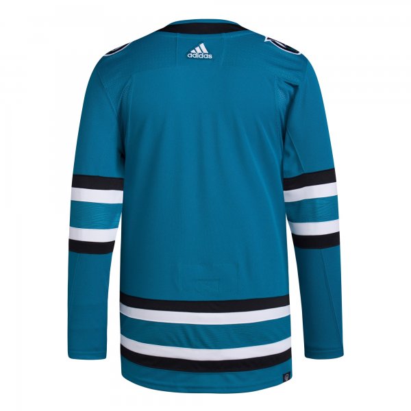 Men's San Jose Sharks adidas Teal Home Primegreen Jersey