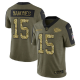 Kansas City Chiefs Patrick Mahomes Olive 2021 Salute To Service Limited Men's NFL Jersey