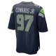 Men's Seattle Seahawks Mario Edwards Jr. Nike College Navy  Game Jersey