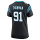 Women's Carolina Panthers Nick Thurman Nike  Black Team Game Jersey