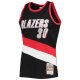 Men's Portland Trail Blazers Rasheed Wallace Mitchell & Ness Black 1999/00 Hardwood Classics NBA 75th Anniversary Diamond Swingman Jersey