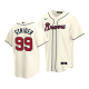 Youth Atlanta Braves #99 Spencer Strider Cream Cool Base Alternate Jersey