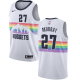 Men's Nike Denver Nuggets #27 Jamal Murray White Swingman City Edition 2018/19 NBA Jersey