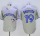 Toronto Blue Jays #19 Jose Bautista Grey New Cool Base 40th Anniversary Stitched MLB Jersey