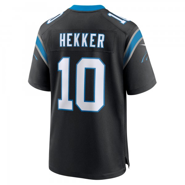 Men's Carolina Panthers Johnny Hekker Nike Black Team Game Jersey