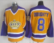 Los Angeles Kings #8 Drew Doughty Yellow CCM Throwback Stitched NHL Jersey